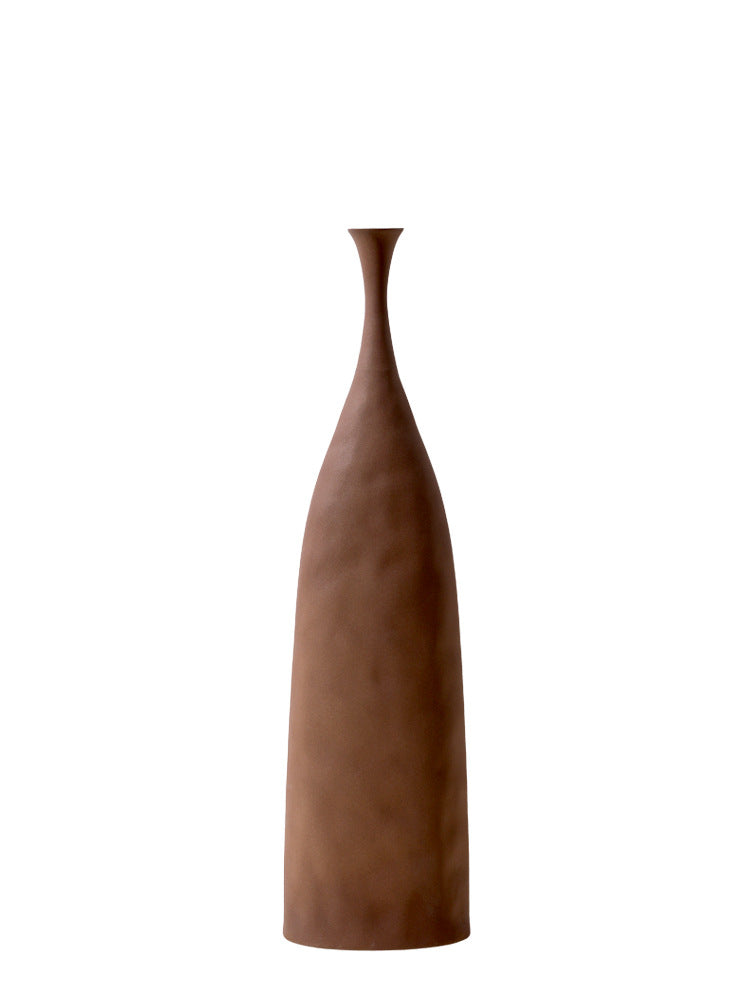 Vase soliflore en céramique artisanale, style nordique