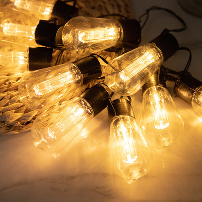 Guirlande guinguette solaire, ampoules gouttes