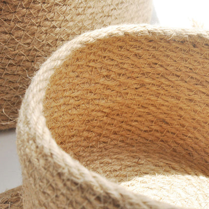 Panier tressé avec couvercle, 3 tailles