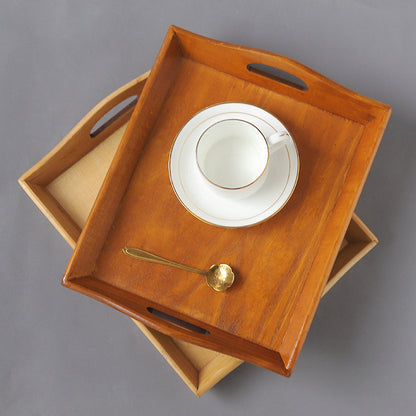 Plateau de service rétro en bois