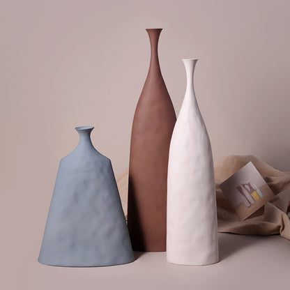 Vase soliflore en céramique artisanale, style nordique