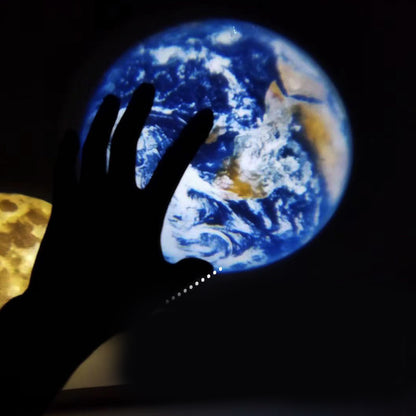 Lampe projecteur lune ou terre, veilleuse d'ambiance