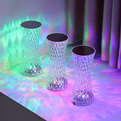 Lampe de table sans fil en cristal, rechargeable
