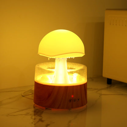 Humidificateur nuage de pluie, veilleuse 7 couleurs