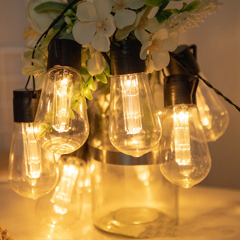 Guirlande guinguette solaire, ampoules gouttes