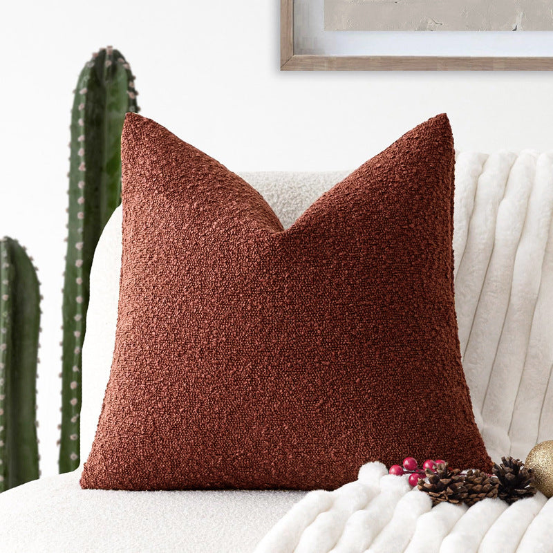 Housses de coussin bouclette, lot de 2, 45 x 45 cm