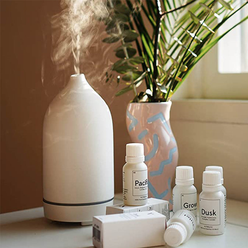 Diffuseur d'huiles essentielles en céramique mate, 100 ml