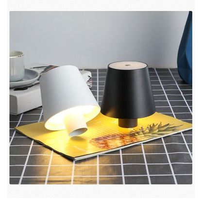 Lampe de table sans fil au design sablé