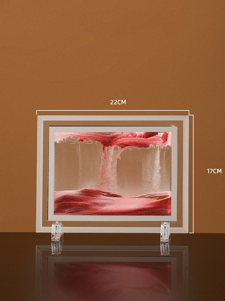 Tableau de sable mouvant, art décoratif relaxant
